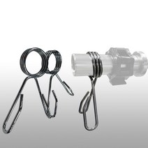 중량집게 역기봉 강철 스프링 마구리 50mm 2개 1세트