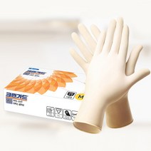 크린가드 G10 Soft 라텍스 글러브100개 식품용/다목적, 44501 중형 100개/1카톤