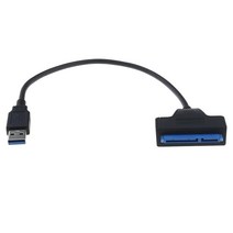 ECSiNG USB 3.0 - 715 22핀 슬림라인 SATA 어댑터 케이블 2.5인치 SSD HDD 하드 드라이브 컨버터 플러그 앤 플레이 노트북 PC DVD 플레이어용 5859