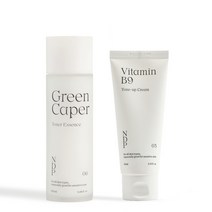 내추럴더마 프로젝트 그린케이퍼 토너 에센스 130ml + 비타민 톤업 미백 크림 65ml