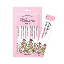 펫리카나 전복 코코넛 스틱 10g x 5p 반려동물 츄르 간식 (치킨 + 전복 + 코코넛오일 + 오메가3)