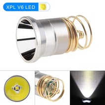 LED 손전등 전구 XPL V6 P60 드롭인 램프 Surefire 6P C2 D2 G2 Z2/501B 502B 26.5mm 3-8.4V, [01]  흰색, [01] 18650, 01  흰색_01 18650