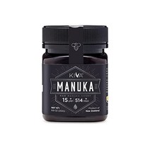 키바 생 마누카 허니 인증 UMF 15+ MGO 514+ 100% 순정 뉴질랜드 8.8oz/250g 병 비GMO 없음 추적 가능 UMF MGO 인증, 상세참조