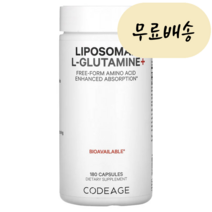 L글루타민 코드에이지 리포조말 글루타민 180캡슐 Codeage, 1개, 180개