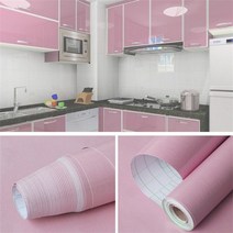 벽지 포인트벽지 실크벽지 diy 장식 필름 pvc 펄 화이트 자체 접착 벽 종이, 40cmx10m, 분홍