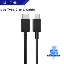 60w 차량용 충전기 초고속 충전 Usb 타입 C Pd 케이블 자동 충전 카레가도르 갤럭시 S22 울트라 S21 S20 노트 20 탭 S8, 03 1.5m 5A c to c cable