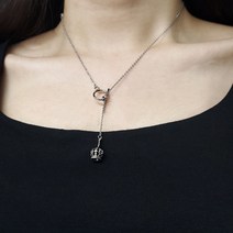 원체인 써지컬 크라운 왕관 목걸이