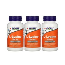 네이처메이드 엘라이신 500mg 100정 3개 Nature Made L Lysine Tablets, 1