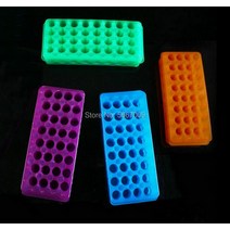 실험실 연구실 유리병 시약병 거치대 보관함 실험실 32 홀 플라스틱 0.5ml / 1.5ml/2ml 양면 다양한 구멍, 08 1green and 1orange