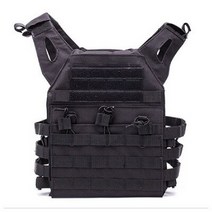방검복 호신 조끼 경호 전술 위장 야외 찌르기 방지 전술 싸우는 사냥 등반 군사 경량, 검은색, 한 사이즈
