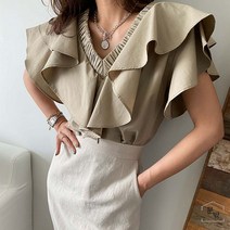 딘트 결혼식하객룩 정장 신부예복 지고트 프릴블라우스