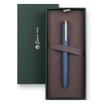 Xixixiaozhu Picasso 916 내추럴 시리즈 메탈 만년필 선물 상자 포함 (EF 펜촉 0.35mm 라치 그린), Blue