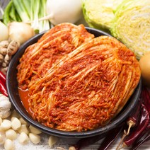 먹사부 우리농산물 100% 국산 배추김치 포기 맛김치 일반 양념 매운 실비 1kg 3kg 5kg 10kg 키로, [2종](일반)배추김치3kg+맛김치 3kg