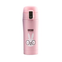 애니멀 보온병 텀블러 뉴원터치 350ml(토끼)