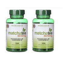 Holland & Barrett Matcha Tea 홀랜드 바렛 마테 차 500mg 100캡슐 2팩