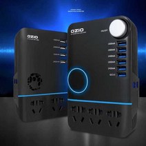 OZIO 자동차 인버터 전원 시거잭 12V 24V, 12V 자동차 담배 포트 첨부 I20-U