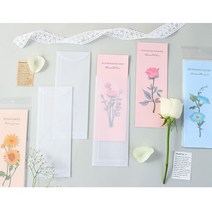 플라워 편지지세트 세로형, 모닝글로리