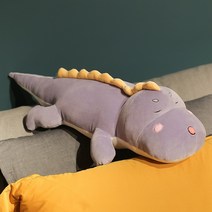 악어 모찌 대형 동물바디필로우인형 안고자는 쿠션, 퍼플