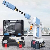 AI-Ilmae 독일 고압세차기 무선 휴대용 리튬배터리 세차기, 무선세차기 세트 + 대용량 배터리 1개