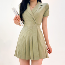 투디 랩스타일 플리츠 자켓 점프수트 3컬러