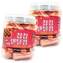쏨달펫 찹찹 덴탈껌 2종 세트, 장+유산균, 250g, 2개