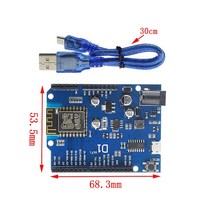 UNO R3 공식 박스 ATMEGA16U2 / + WiFi MEGA328P 칩 CH340G Arduino 개발 보드 WeMos ESP8266 1 세트, 08 D1 UNO R3 With Case