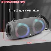 블루투스 휴대용 pc 사운드바 스피커 100W 고출력 무선 TWS 서브 우퍼 휴대용 방수 카드 스피커 RGB 다채, 09 small size, 09 small size