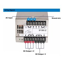 PFC 스위칭 전원 공급 장치 500W 15v 33A 단일 출력 ac dc Led 스트립 AC110V/220V 변압기-DC15, 한개옵션0