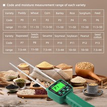 화분 수분 측정기 밀 곡물 YY 1011 콩 옥수수 보리 먹이 씨앗 디지털 함량, 01 Grain Moisture Meter