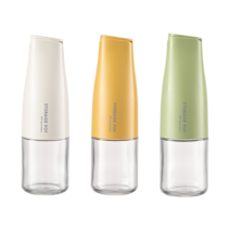 편한 생활 묻음방지 자동개폐 유리병 오일병 소스병 간장병 500ml, 다크 베이지