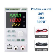 A-BF 메모리 기능이있는 가변 DC 전원 공급 장치 40A 20V 300W 실험실 프로그래밍 가능한 벤치 조정 가능, [02] UK, [02] SS-3010MP