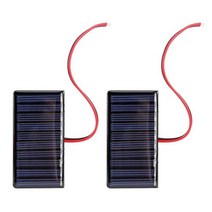 태양 에폭시 패널 폴리 실리콘 보드 와이어 미니 태양계 모듈 배터리 충전기 태양, 2Pcs  5V 0.3W