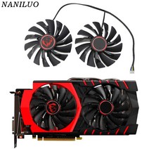 gtx980ti2개/몫 95mm PLD10010S12HH 4PIN MSI GTX 960 1060 Ti GTX980Ti RX 470용 X 그래픽 카드 팬, 한개옵션0