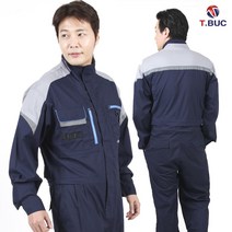 웰컴가운 TB-731 일체형 정비복 춘추 작업복 봄가을 티뷰크 전신, XL_100
