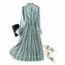 cisanny 여성 봄 여름 가을 빅 사이즈 루즈 허리를 묶다 롱 원피스 미디 원피스 L~3XL