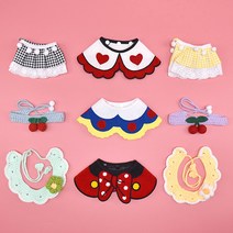 크림펫 강아지 케이프 고양이 넥카라 스카프 50종 반다나 빕, 3-6. 체리 초커_ L_ 스카이, 1개