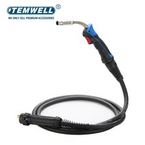 용접선 홀더선 어스선 25AK CO2 타입 MIG / MAG 토치 3M 케이블 유로 커넥터 와이어 크기 0.8-1.2mm, [01] 3M, 01 3M