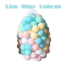 볼 풀용 부드러운 PE 피트 친환경 바다 파도 아기 놀이펜 텐트 어린이 장난감 100 개/로트 5.5cm/7cm, [06] 100pcs 5.5cm Macaron
