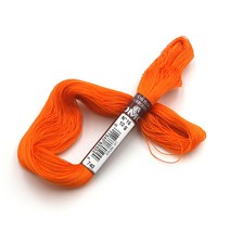 조이십자수 DMC 플로체 자수실-N.16 히데보 화이트 워크 모노그램 드론워크, .m, DMC 플로체-N.16 [ 740 ]