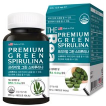 더 리얼 프리미엄 그린 스피루리나 spirulina, 180정, 1개