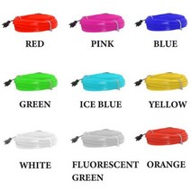 자동차 led 스트립 EL wre 앰비언트 라이트 CarInterior 인테리어 조명 방수 램프 유연한, Fluorescent green, CHINA_5M | only wire