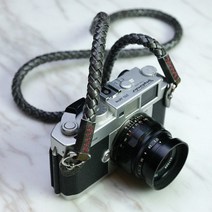 [바톤] [Barton1972] 스트랩 휩 레더 실버 Leather Neck Strap, 상세 설명 참조