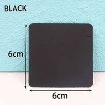 보석전시진열 목걸이 팔찌 포장 카드 50 개 6x6cm 크래프트 종이 DIY 쥬얼리 디스플레이 소매 가격 태그 골판지 홀더