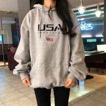플럼마켓 / (기모)usa 후드티 후드티셔츠 남녀공용