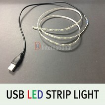 DH LED 슬림 USB 바 5V 플렉시블 STRIP 90CM, RED(빨간색), 1개