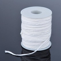 양초 캔들 심지60m 무독성 환경 스풀 코튼 브레이드 캔들 심지 코어 DIY 오일 램프 수제 양초 만들기 용품, 한개옵션0