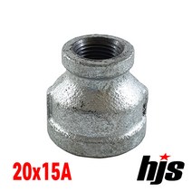 철 이경소켓 20x15A / 이경 소켓 레듀샤 배관 자재 부속 연결 나사 보일러 수도, 1개
