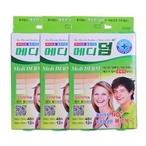 해호 메디덤 사각 60매입, 3개
