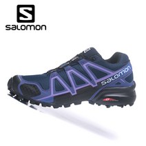 Salomon Speed Cross 4살로몬 트레킹화 런닝화 등산화 전술화 운동화 작업화 신발 통기성 생활방수 골프화 슬립온 여성용 남색