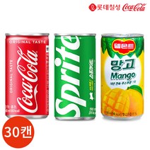코카콜라 스프라이트 망고 작은캔 3종 30캔 세트, 단품